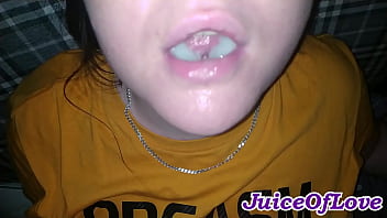 A collection of amateur cumshots on boobs and mouths by JuicesLove