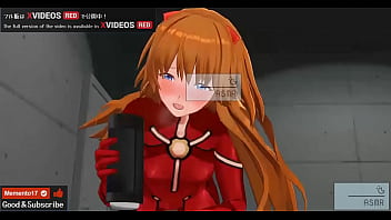 Get ready for an uncensored hentai animation featuring Asuka's footjob and jerk off instruction with ASMR earphones.